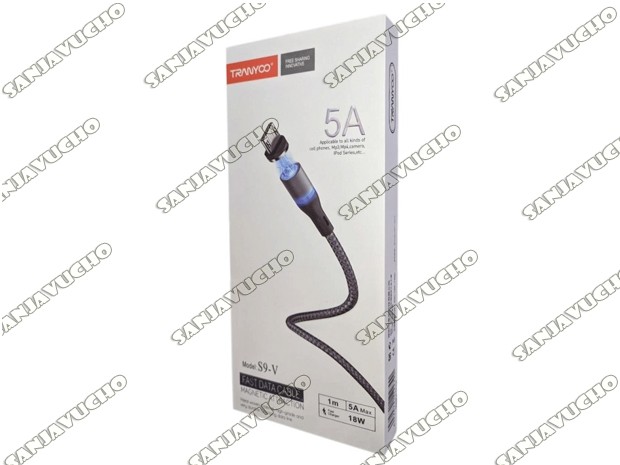 &u+ CABLE CARGADOR S9-I IPHONE MAGNETICO TRANYCO 5A